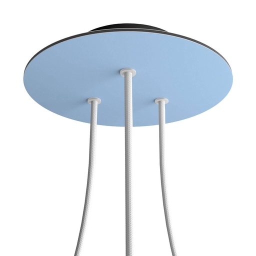 [8050997070540] Rosone Rose-One rotondo, diametro 200 mm con 3 fori e 4 fori laterali