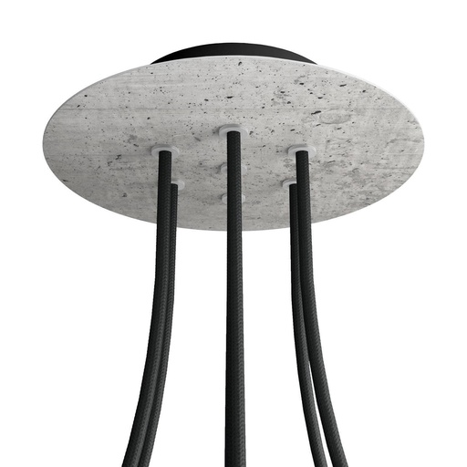 [8050997077310] Rose-One round rosette, diameter 200 mm with 7 holes and 4 side holes