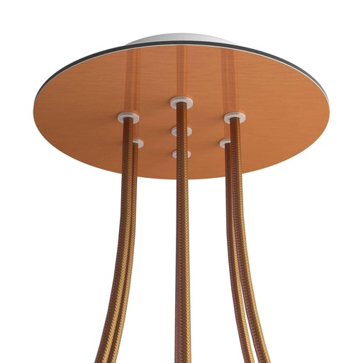 [8057730862608] Rose-One round rosette, diameter 200 mm with 7 holes and 4 side holes