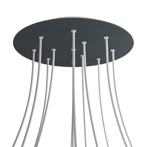 [8050997072674] Rose-One XXL rosette round, diameter 400 mm with 12 holes and 4 holes
