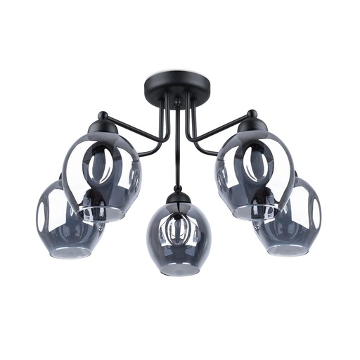 [SL.1145] Lampadario FILLAN 5 nero