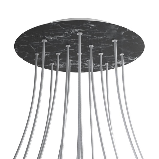 [8057730847353] Rose-One XXL rosette round, 400 mm diameter with 15 holes and 4 holes