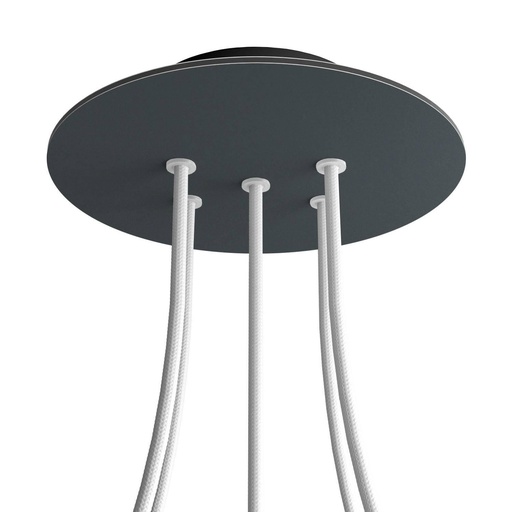 [8050997069186] Rosone Rose-One rotondo, diametro 200 mm con 5 fori e 4 fori laterali