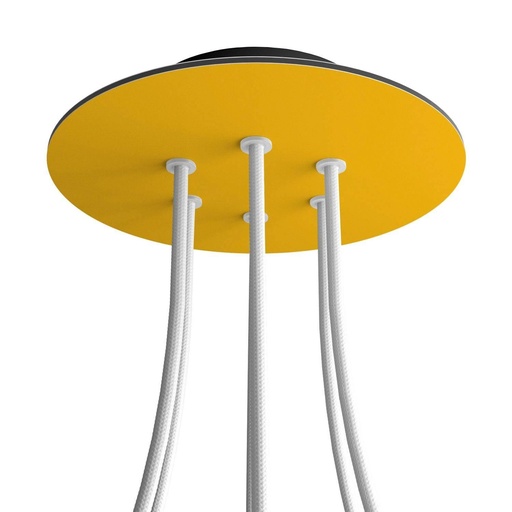 [8050997070113] Rose-One round rosette, diameter 200 mm with 6 holes and 4 side holes
