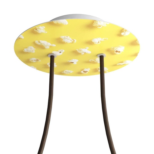 [8057730842570] Rose-One round rosette, diameter 200 mm with 2 holes and 4 holes