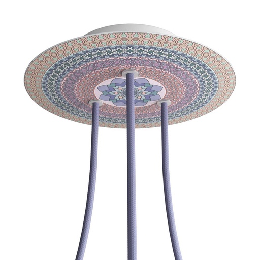 [8057730842846] Rose-One round rosette, diameter 200 mm with 3 holes and 4 holes
