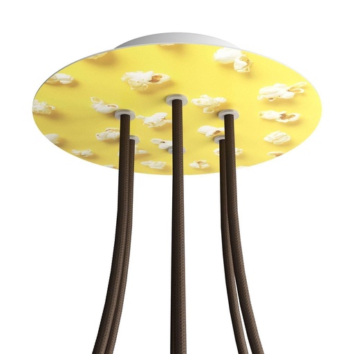 [8057730843720] Rose-One round rosette, diameter 200 mm with 6 holes and 4 holes
