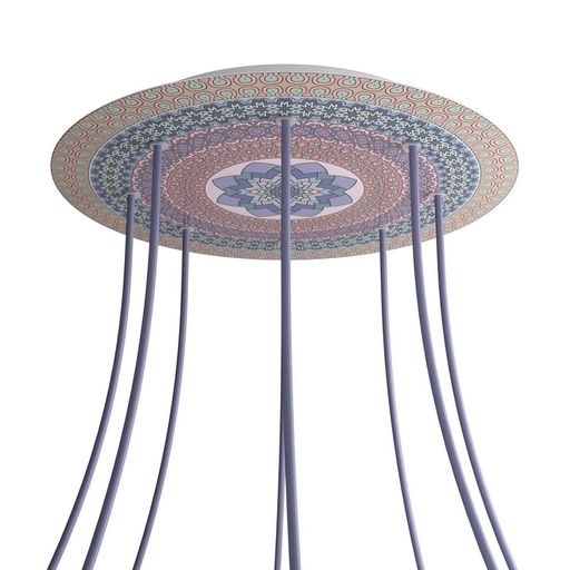 [8057730846066] Rose-One XXL rosette round, diameter 400 mm with 8 holes and 4 holes