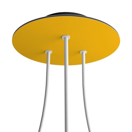 [8050997070083] Rose-One round rosette, diameter 200 mm with 3 holes and 4 side holes