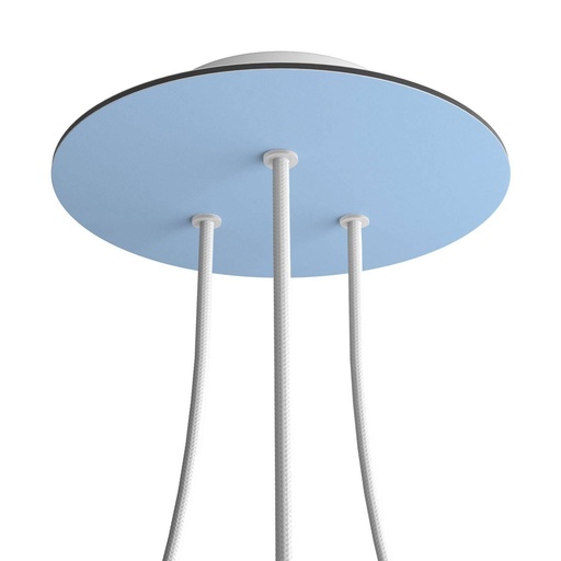 [8050997073763] Rosone Rose-One rotondo, diametro 200 mm con 3 fori e 4 fori laterali