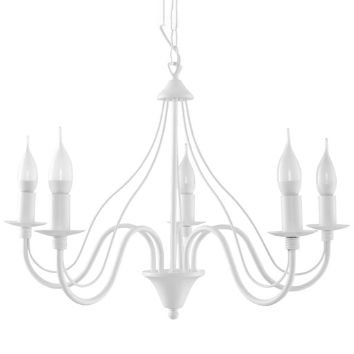 [SL.0214] Lampadario MINERWA 5 bianco