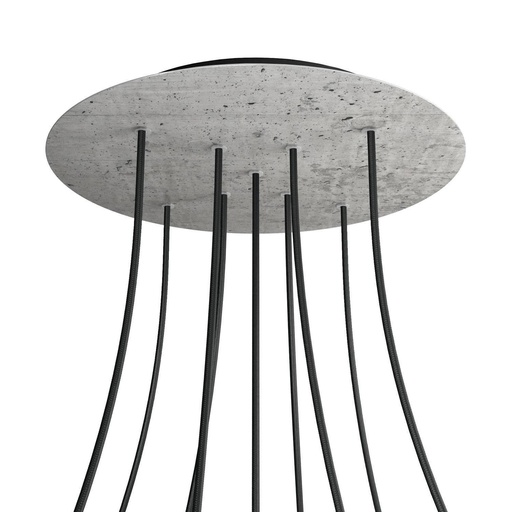 [8050997077501] Rose-One XXL rosette round, diameter 400 mm with 9 X and 4 holes