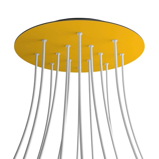 [8050997070380] Rose-One XXL rosette round, diameter 400 mm with 14 holes and 4 bores