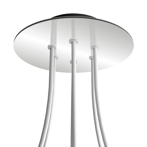 [8050997069650] Rosone Rose-One rotondo, diametro 200 mm con 6 fori e 4 fori laterali