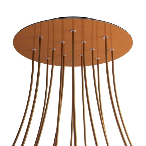 [8050997078454] Rose-One XXL rosette round, diameter 400 mm with 14 holes and 4 bores