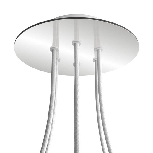 [8050997072872] Rosone Rose-One rotondo, diametro 200 mm con 6 fori e 4 fori laterali