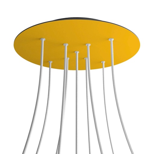[8050997070502] Rose-One XXL rosette round, diameter 400 mm with 9 X and 4 holes