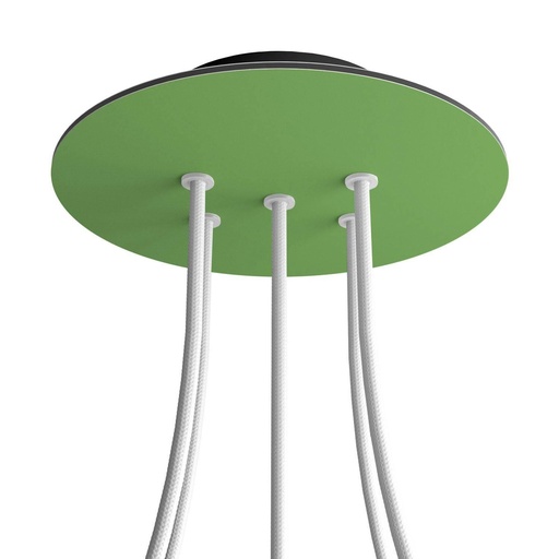 [8050997071486] Rose-One rosette round, diameter 200 mm with 5 holes and 4 side holes