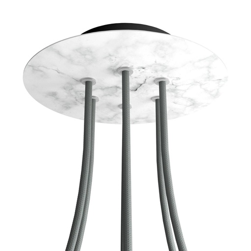 [8050997076849] Rose-One round rosette, diameter 200 mm with 6 holes and 4 side holes