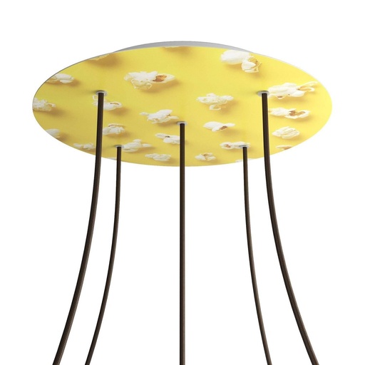 [8057730845335] Rose-One XXL rosette round, diameter 400 mm with 5 holes and 4 holes