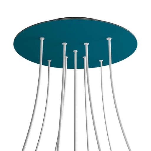[8050997071424] Rosone XXL Rose-One rotondo, diametro 400 mm con 9 fori a X e 4 fori