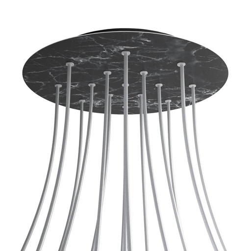 [8050997076627] Rose-One XXL rosette round, 400 mm diameter with 15 holes and 4 holes