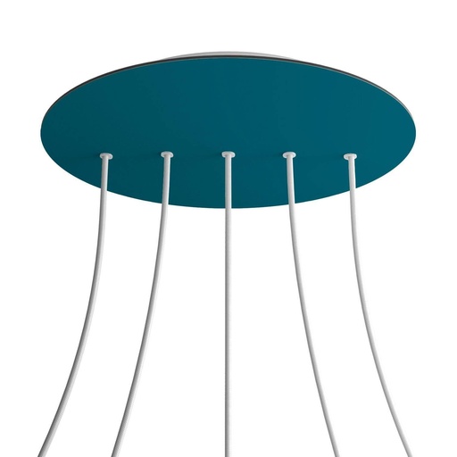 [8050997074593] Rose-One XXL rosette round, diameter 400 mm with 5 holes in line and 4