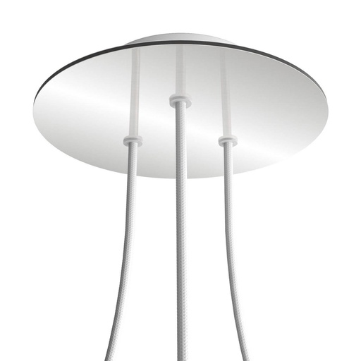 [8050997072841] Rosone Rose-One rotondo, diametro 200 mm con 3 fori e 4 fori laterali