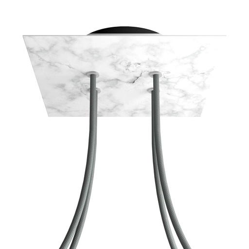 [8050997076900] Rose-One square rosette, 200 mm with 4 holes and 4 side holes