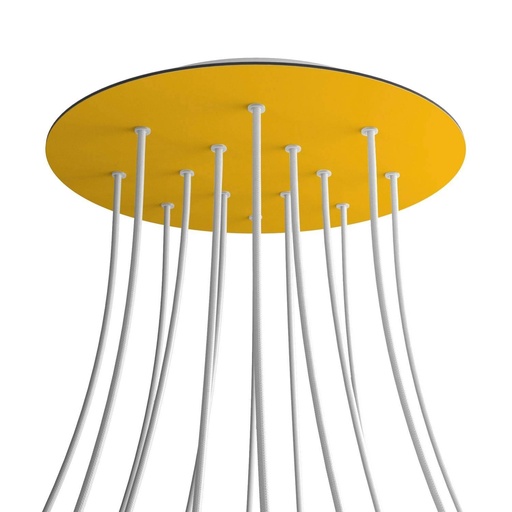 [8050997073602] Rose-One XXL rosette round, diameter 400 mm with 14 holes and 4 bores