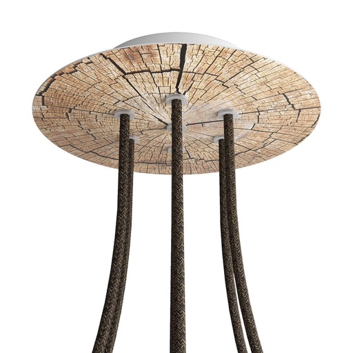 [8057730844000] Rose-One round rosette, diameter 200 mm with 7 holes and 4 holes