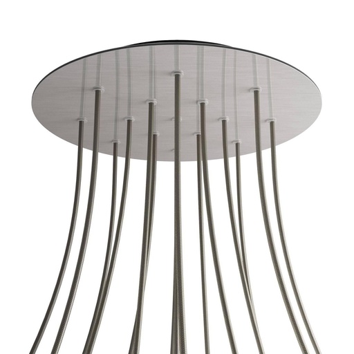 [8050997078928] Rosone XXL Rose-One rotondo, diametro 400 mm con 15 fori e 4 fori
