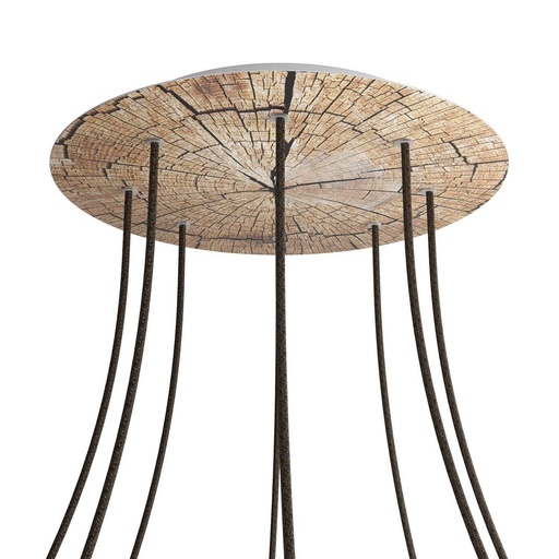 [8057730846073] Rose-One XXL rosette round, diameter 400 mm with 8 holes and 4 holes
