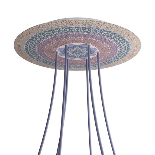 [8057730845830] Rose-One XXL rosette round, 400 mm diameter with 6 holes and 4 holes