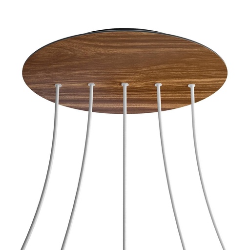 [8050997069070] Rose-One XXL rosette round, diameter 400 mm with 5 holes in line and 4
