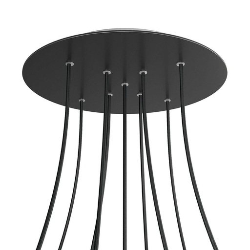 [8057730846424] Rose-One XXL rosette round, diameter 400 mm with 9 X and 4 holes