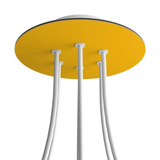 [8050997073336] Rose-One round rosette, diameter 200 mm with 6 holes and 4 side holes