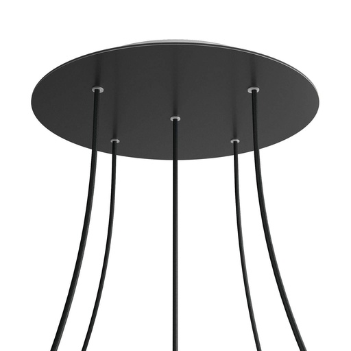 [8057730845274] Rose-One XXL rosette round, diameter 400 mm with 5 holes and 4 holes