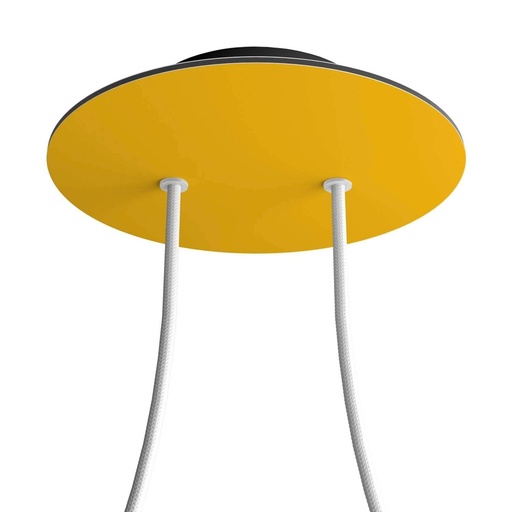 [8050997070069] Rosone Rose-One rotondo, diametro 200 mm con 2 fori e 4 fori laterali