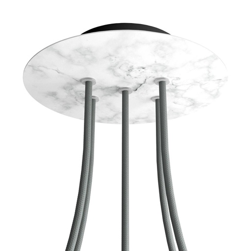 [8050997076832] Rose-One rosette round, diameter 200 mm with 5 holes and 4 side holes