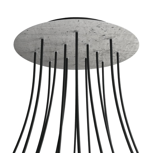 [8050997077532] Rose-One XXL rosette round, diameter 400 mm with 14 holes and 4 bores