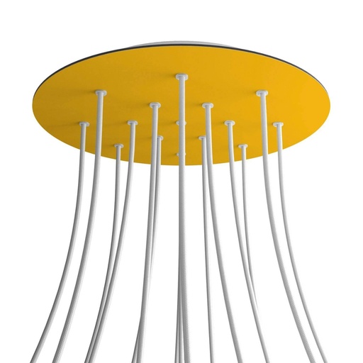 [8050997073619] Rose-One XXL rosette round, 400 mm diameter with 15 holes and 4 holes