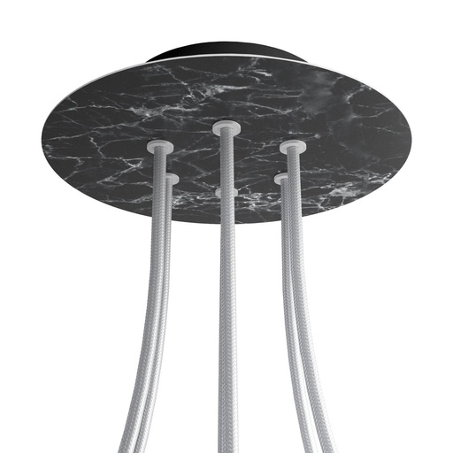 [8050997076382] Rose-One round rosette, diameter 200 mm with 6 holes and 4 side holes
