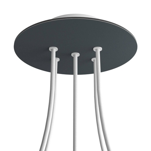 [8050997072407] Rosone Rose-One rotondo, diametro 200 mm con 5 fori e 4 fori laterali
