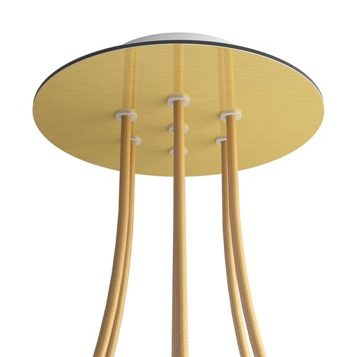 [8057730862592] Rosone Rose-One rotondo, diametro 200 mm con 7 fori e 4 fori laterali