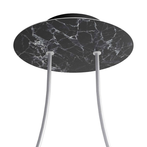 [8050997076337] Rose-One rosette round, diameter 200 mm with 2 holes and 4 side holes