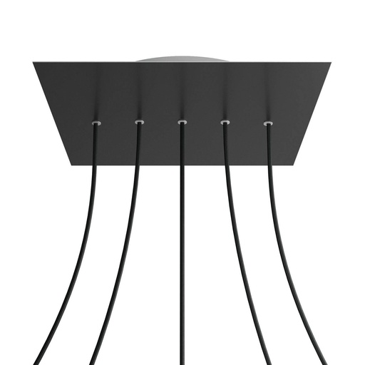 [8057730894739] Rose-One SMART XXL rosette square, 400 mm with 5 holes in line -