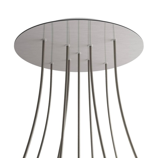 [8057730861809] Rosone XXL Rose-One rotondo, diametro 400 mm con 9 fori a X e 4 fori
