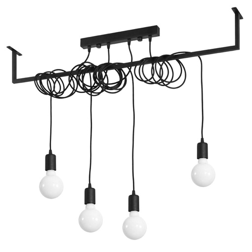 [SL.0895] Lampadario SALAMANCA 4 nero