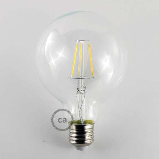 [8055681810990] LED Bulb Transparent Globe G95 Short Filament 4.5W 470Lm E27